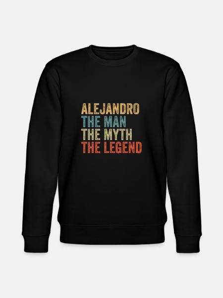 Alejandro the man the myth - Stanley/Stella CHANGER Unisex Organic Sweatshirt - black