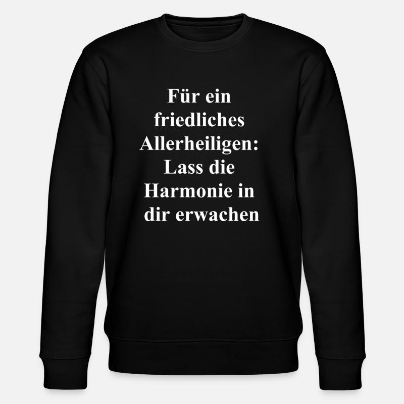 Peaceful gift ideas - Stanley/Stella CHANGER Unisex Organic Sweatshirt - black