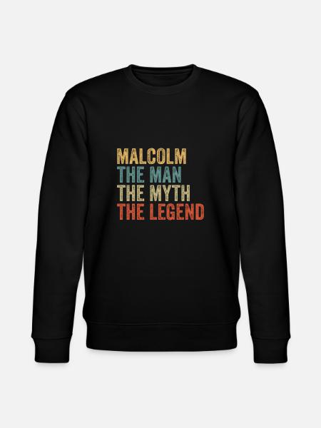 Malcolm the man the myth - Stanley/Stella CHANGER Unisex Organic Sweatshirt - black