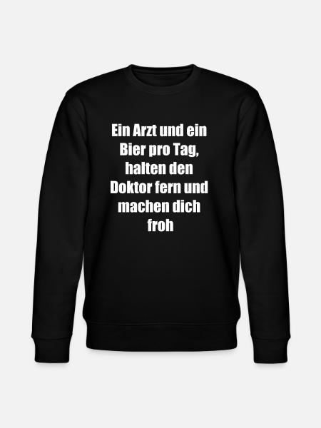 Doktor Fern Geschenk - Stanley/Stella Unisex Bio-Sweatshirt CHANGER  - Schwarz