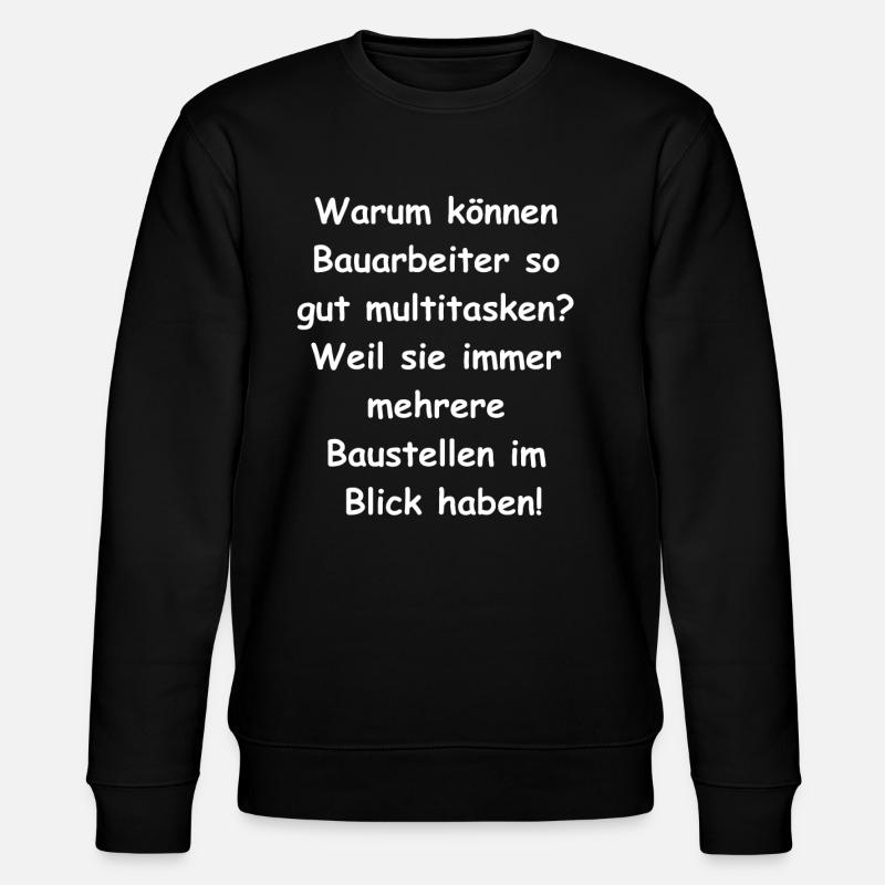 Multitasking Gift - Stanley/Stella CHANGER Unisex Organic Sweatshirt - black