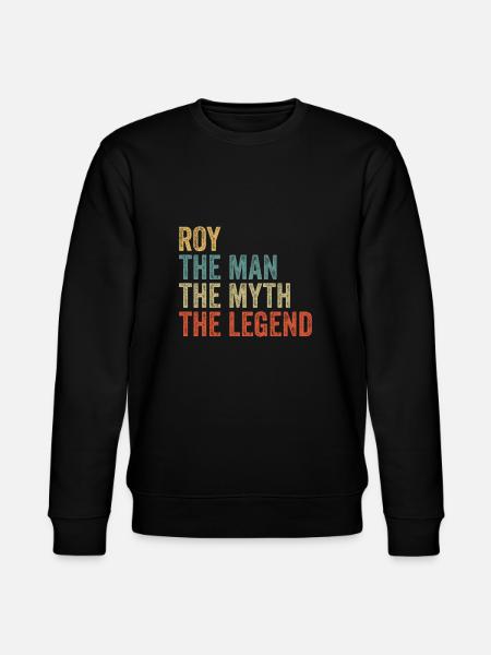 Roy the man the myth - Stanley/Stella CHANGER Unisex Organic Sweatshirt - black