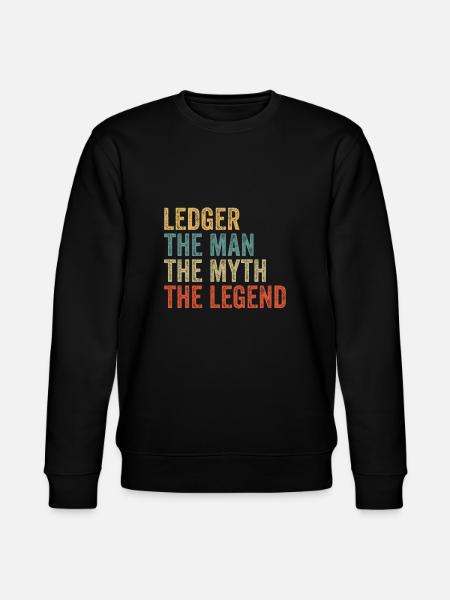 Ledger the man the myth - Stanley/Stella CHANGER Unisex Organic Sweatshirt - black