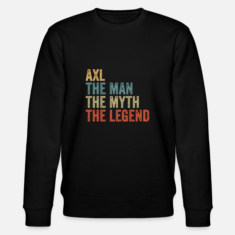 Axl the man the myth - Stanley/Stella Unisex Bio-Sweatshirt CHANGER  - Schwarz