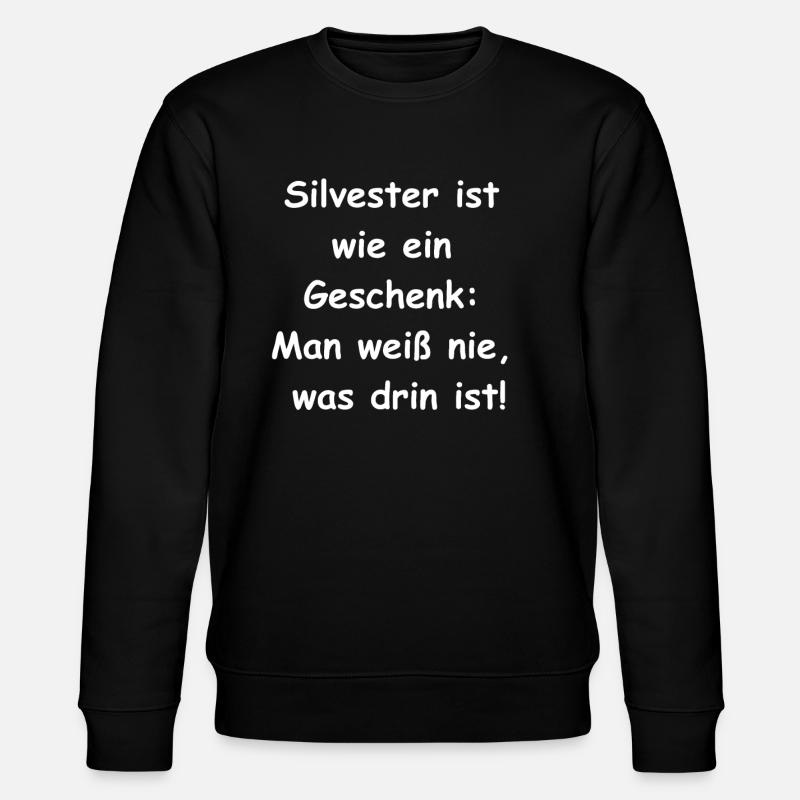 Silvester-Geschenke - Stanley/Stella Unisex Bio-Sweatshirt CHANGER  - Schwarz