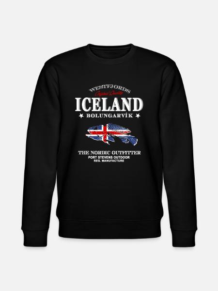 Iceland Fishing - Stanley/Stella Unisex Bio-Sweatshirt CHANGER  - Schwarz