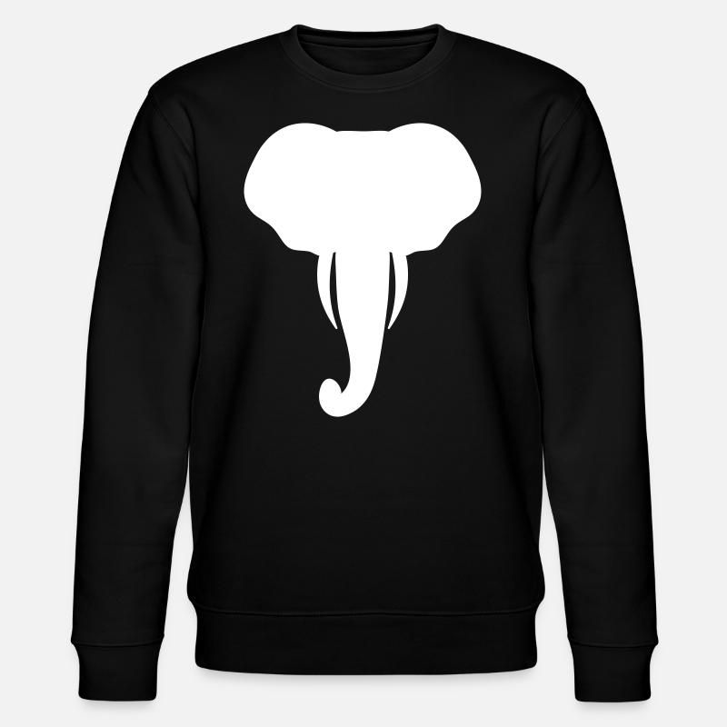 Cadeau Cool Elephant Head - Sweat bio CHANGER Stanley/Stella Unisexe - noir