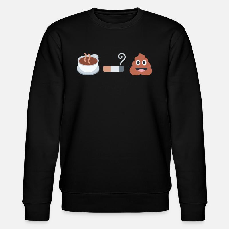 Café, cigarette, biscuit - Sweat bio CHANGER Stanley/Stella Unisexe - noir