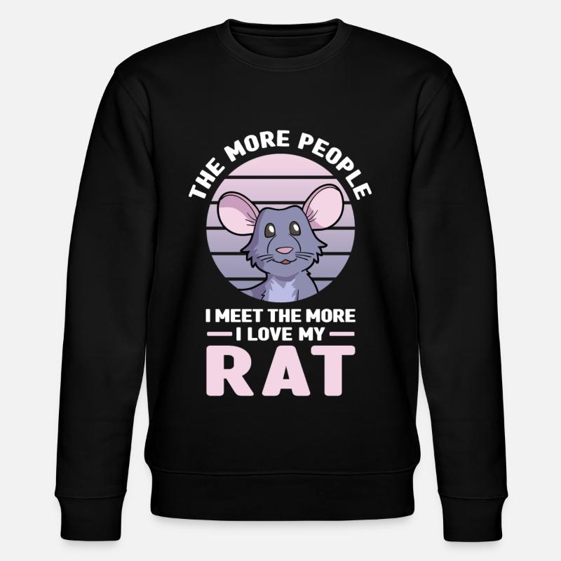 Ratte - Stanley/Stella Unisex Bio-Sweatshirt CHANGER  - Schwarz