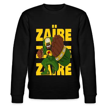 ZAÏRE - Sweat bio CHANGER Stanley/Stella Unisexe - noir - Devant - Nik (191cm) & Marisol (170cm)