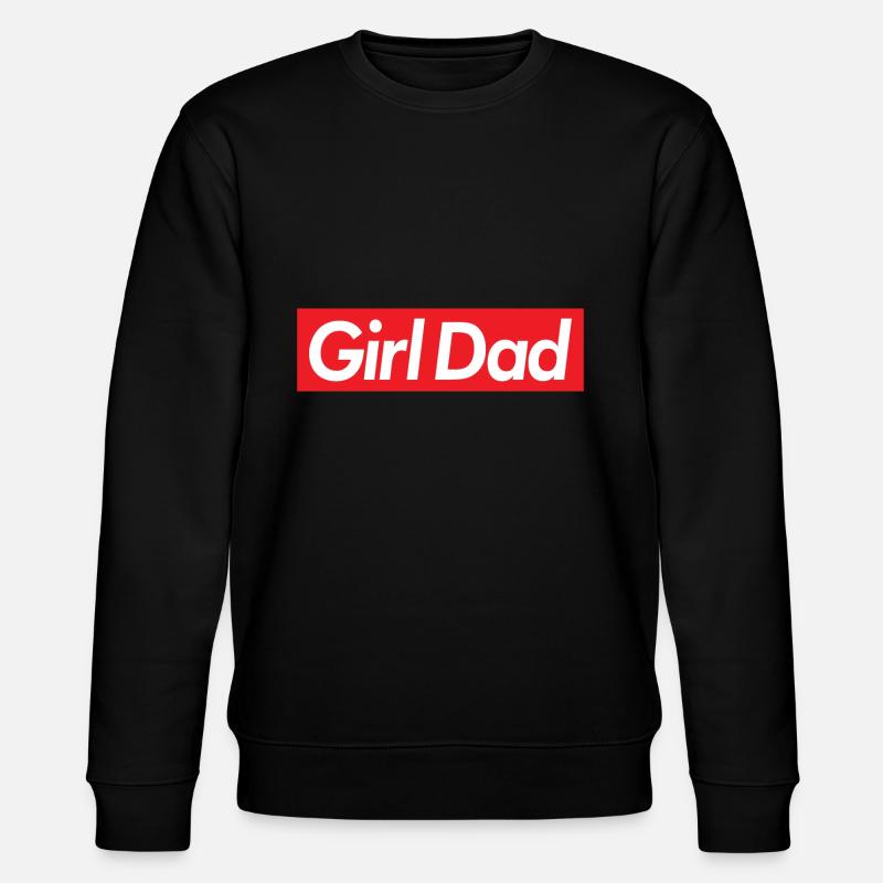 Mädchen Papa - Stanley/Stella Unisex Bio-Sweatshirt CHANGER - Schwarz