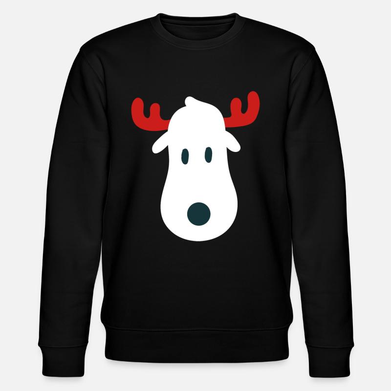Weihnachten Rentier - Stanley/Stella Unisex Bio-Sweatshirt CHANGER  - Schwarz