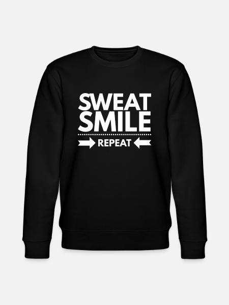 Sweat Smile Repeat - Exercise Gym Fitness Workout - Sweat bio CHANGER Stanley/Stella Unisexe - noir