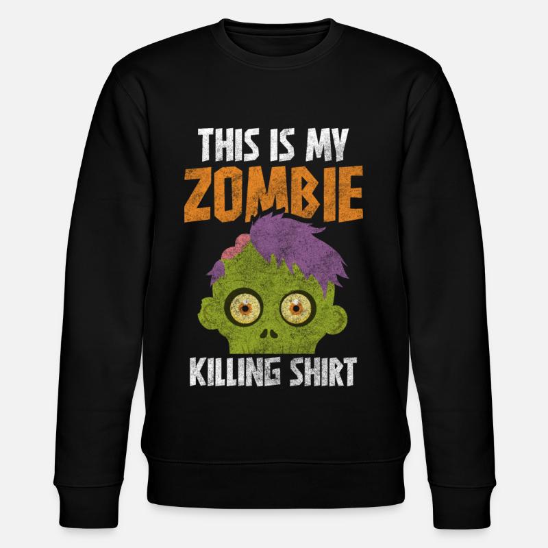 Zombieapokalypse Zombie-Jäger Pandemie Epidemie - Stanley/Stella Unisex Bio-Sweatshirt CHANGER  - Schwarz