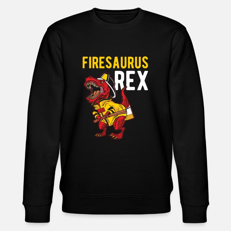 Firesaurus Rex Dino Pompier Pompiers - Sweat bio CHANGER Stanley/Stella Unisexe - noir