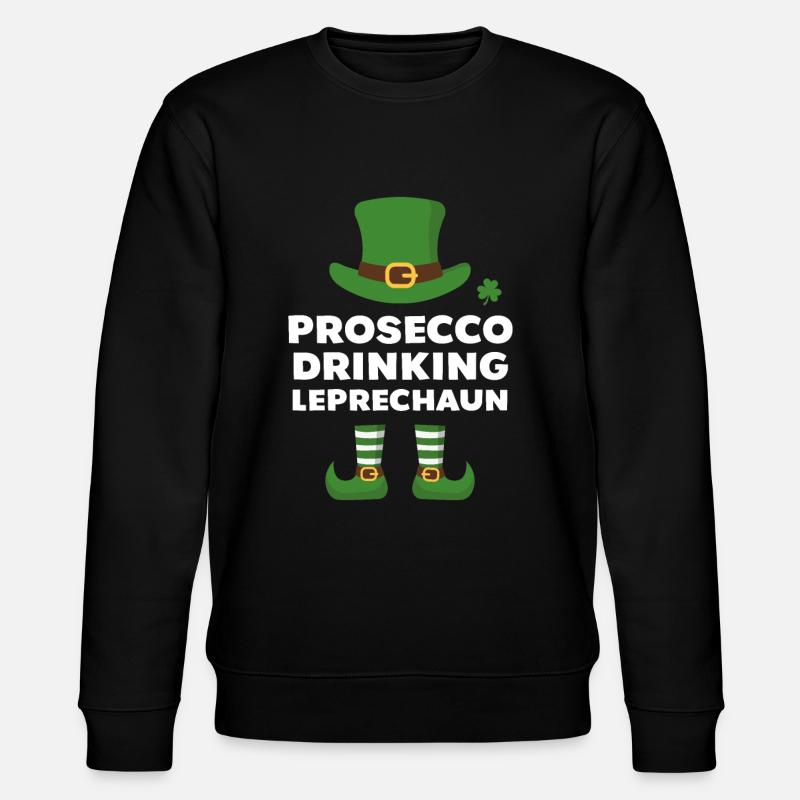 Prosecco Boire Leprechaun - Sweat bio CHANGER Stanley/Stella Unisexe - noir