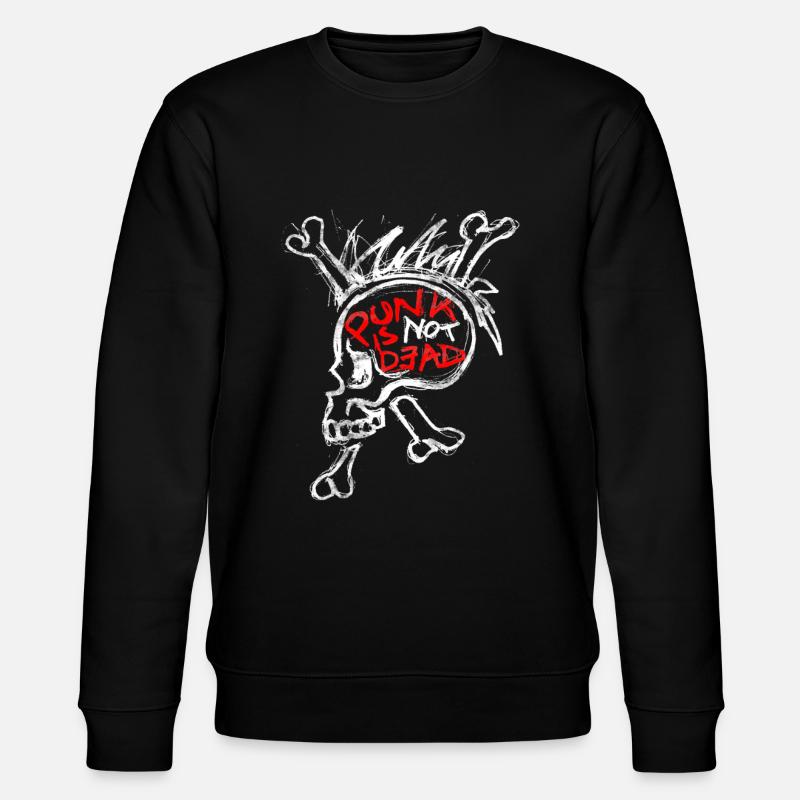 punk is not dead - Stanley/Stella CHANGER Unisex Organic Sweatshirt - black