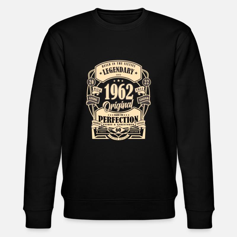 60. Geburtstag Geschenk Mythos Legende Original - Stanley/Stella Unisex Bio-Sweatshirt CHANGER  - Schwarz