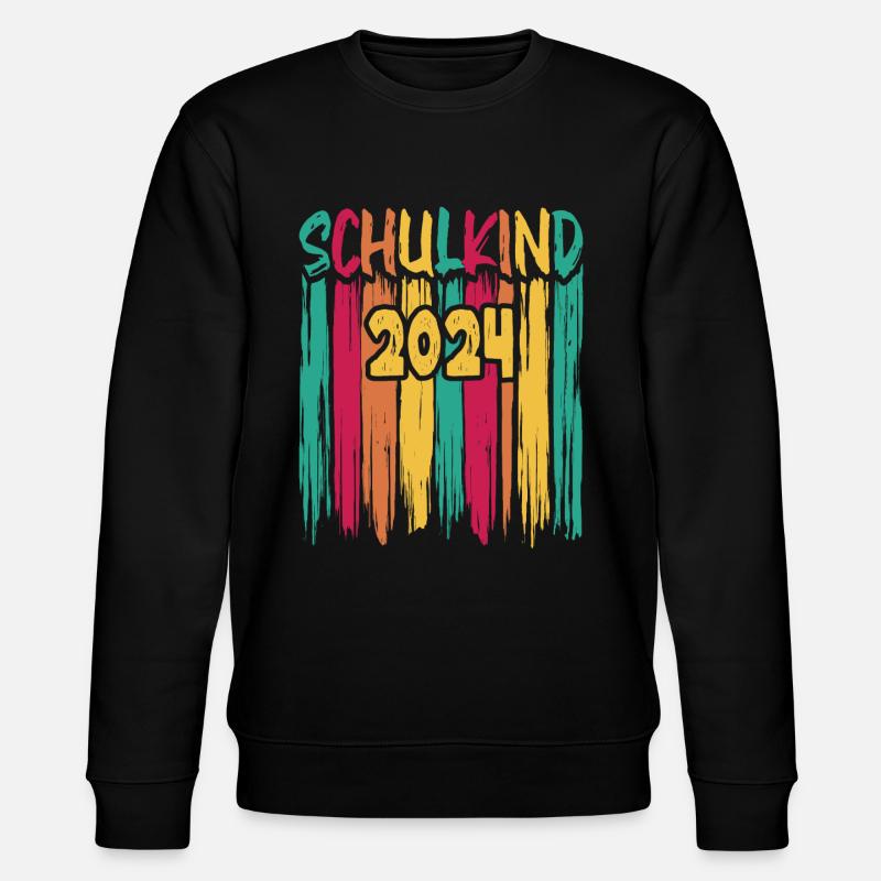 Einschulung 2024 1. Klasse Erstklässler - Stanley/Stella Unisex Bio-Sweatshirt CHANGER  - Schwarz