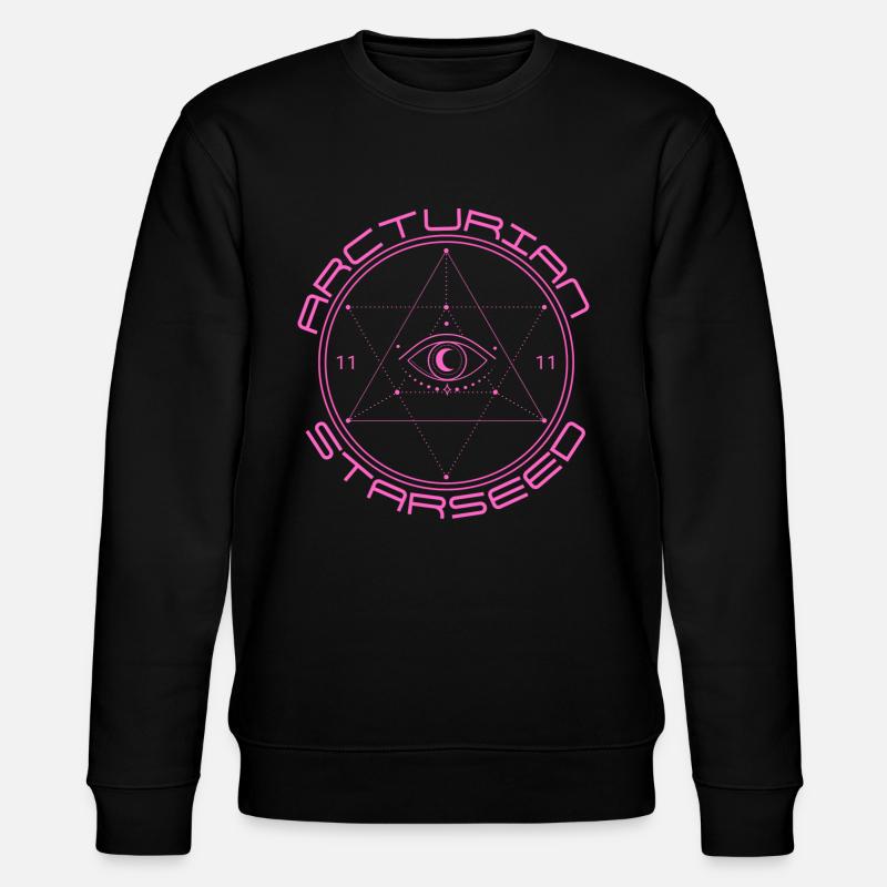 Arcturian Starseed 11:11 - Stanley/Stella CHANGER Unisex Organic Sweatshirt - black