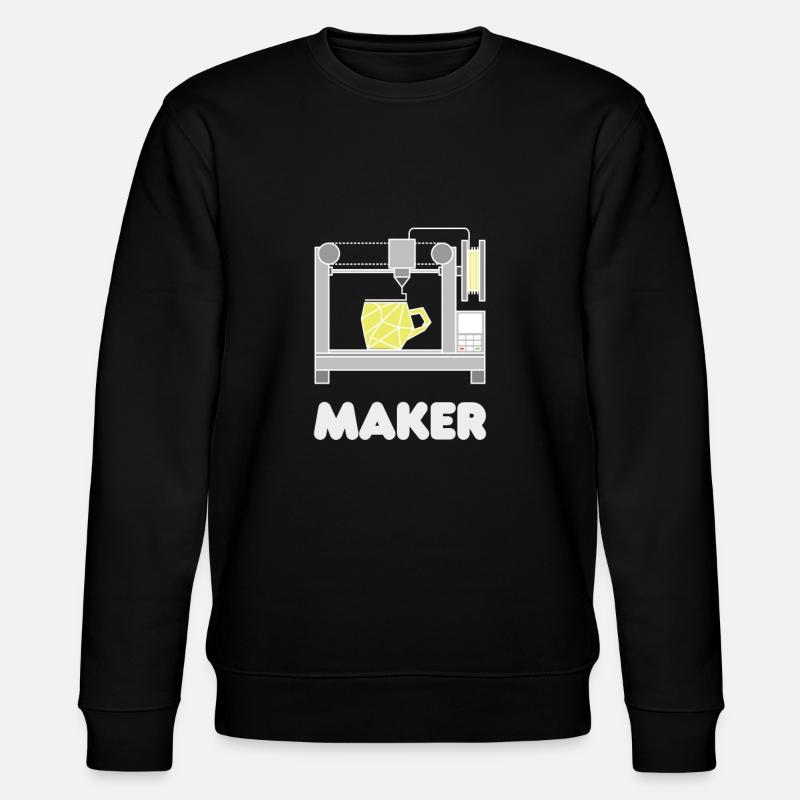 3D Druck - Stanley/Stella Unisex Bio-Sweatshirt CHANGER  - Schwarz