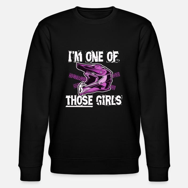 Motorcross Frauen Geschenk - Stanley/Stella Unisex Bio-Sweatshirt CHANGER  - Schwarz