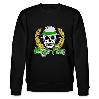 Magic Fans 91 Virage Nord -ultras- - Sweat bio CHANGER Stanley/Stella Unisexe - noir - Devant - Nik (191cm) & Marisol (170cm)
