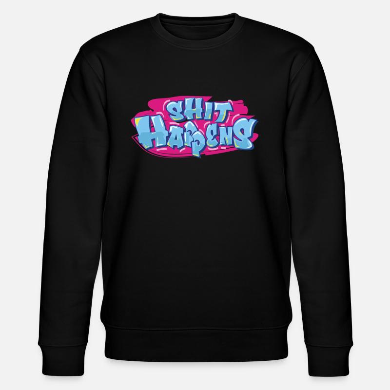 Shit Happens - Stanley/Stella Unisex Bio-Sweatshirt CHANGER  - Schwarz