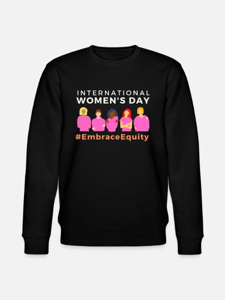 Embrace Equity International Women's Day 2024 - Stanley/Stella CHANGER Unisex Organic Sweatshirt - black