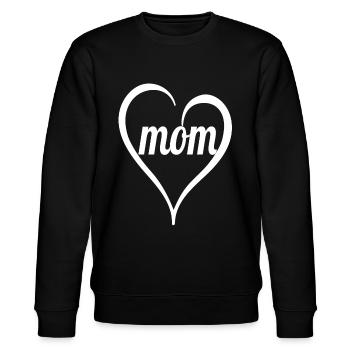 MOM Motiv | Muttertags- oder Geburtstagsgeschenk - Stanley/Stella Unisex Bio-Sweatshirt CHANGER  - Schwarz - Vorne - Nik (191cm) & Marisol (170cm)