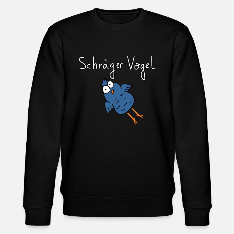 Schräger Vogel - Stanley/Stella Unisex Bio-Sweatshirt CHANGER  - Schwarz