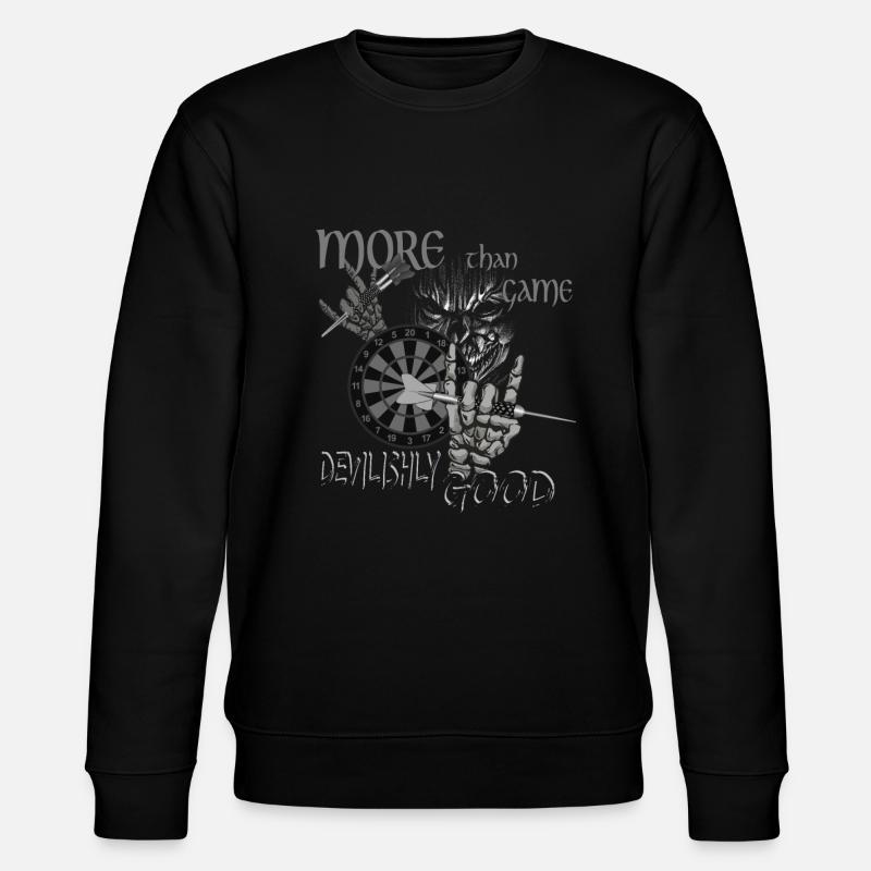 Dart Design devilishly good, Dart teuflisch gut, - Stanley/Stella Unisex Bio-Sweatshirt CHANGER  - Schwarz