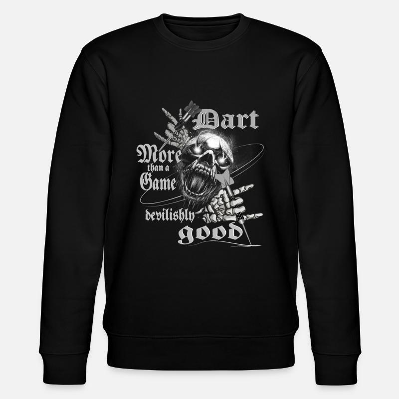 Dart Design devilishly good, Dart teuflisch gut, - Stanley/Stella Unisex Bio-Sweatshirt CHANGER  - Schwarz