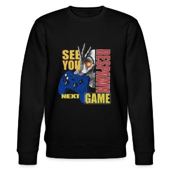 Gamer, Gambler Outfit mit Spruch: See You Next Game - Sweat bio CHANGER Stanley/Stella Unisexe - noir - Devant - Nik (191cm) & Marisol (170cm)