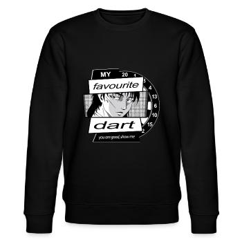 Dart Anime Motiv, Dart Player + Anime Fans - Sweat bio CHANGER Stanley/Stella Unisexe - noir - Devant - Nik (191cm) & Marisol (170cm)
