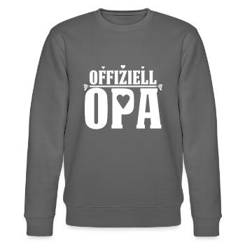 Offiziell Bester Opa der Welt Vatertag Loading Ich - Stanley/Stella Unisex Bio-Sweatshirt CHANGER  - Burgunderrot - Vorne - Nik (191cm) & Marisol (170cm)