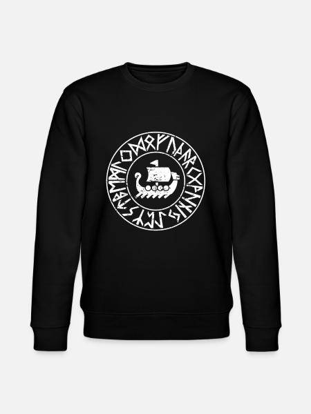 Viking ship - Stanley/Stella CHANGER Unisex Organic Sweatshirt - black