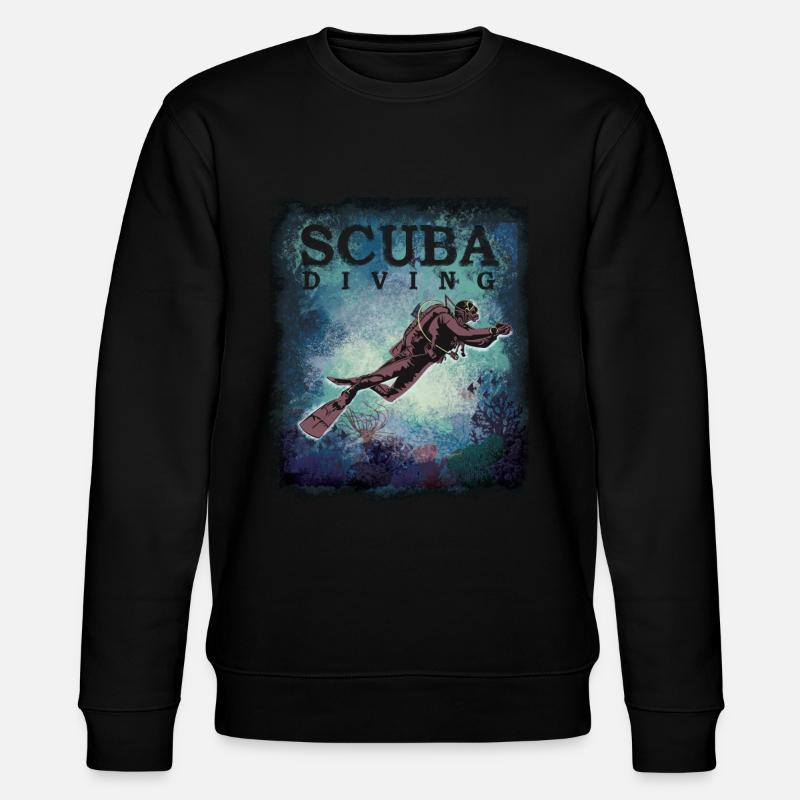 Scuba Diving - Stanley/Stella Unisex Bio-Sweatshirt CHANGER  - Schwarz