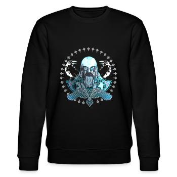 Odin - Stanley/Stella CHANGER Unisex Organic Sweatshirt - black - Front - Nik (191cm) & Marisol (170cm)