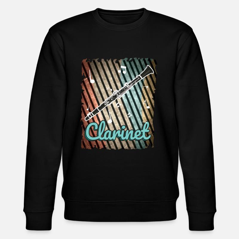 Klarinette - Stanley/Stella Unisex Bio-Sweatshirt CHANGER  - Schwarz
