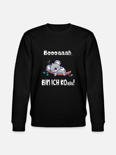 Lustige Koala Geschenke - Stanley/Stella Unisex Bio-Sweatshirt CHANGER  - Schwarz
