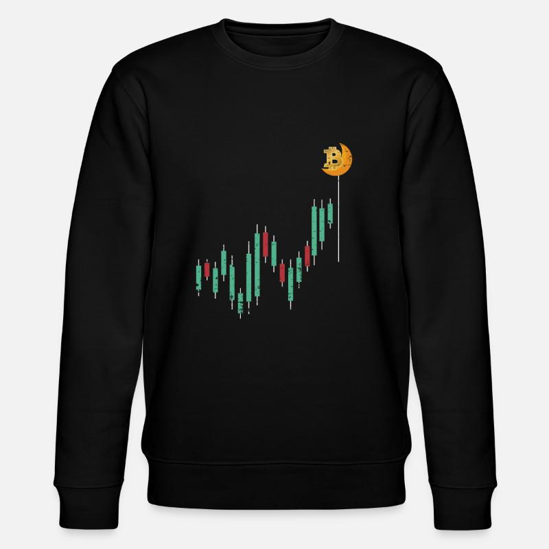 Bitcoin cryptocurrency BTC funny gift - Stanley/Stella CHANGER Unisex Organic Sweatshirt - black