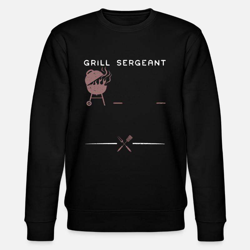 Grill Sergeant - BBQ - Stanley/Stella CHANGER Unisex Organic Sweatshirt - black