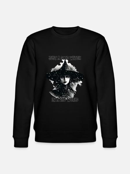 Noita, hyvä noita paha maailma - Stanley/Stella CHANGER unisex luomu-collegepaita - musta