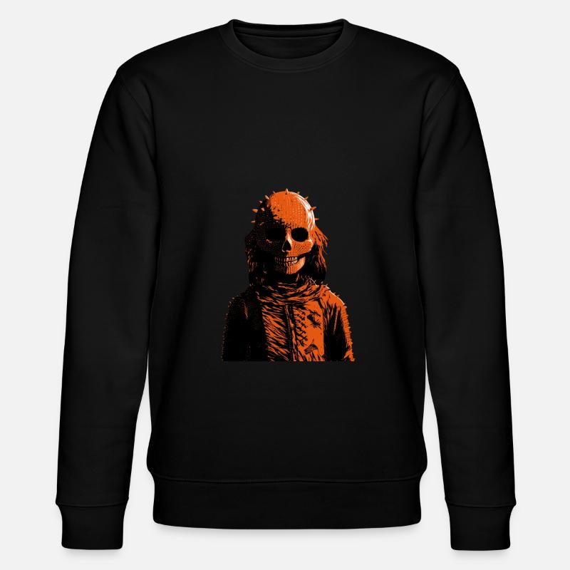 Sleleton Kopf Monster - Stanley/Stella Unisex Bio-Sweatshirt CHANGER  - Schwarz
