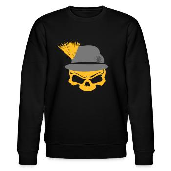 Steirerhutskull - Stanley/Stella Unisex Bio-Sweatshirt CHANGER  - Schwarz - Vorne - Nik (191cm) & Marisol (170cm)