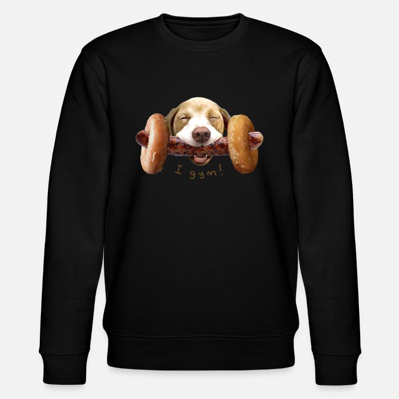 I GYM! - Stanley/Stella Unisex Bio-Sweatshirt CHANGER  - Schwarz