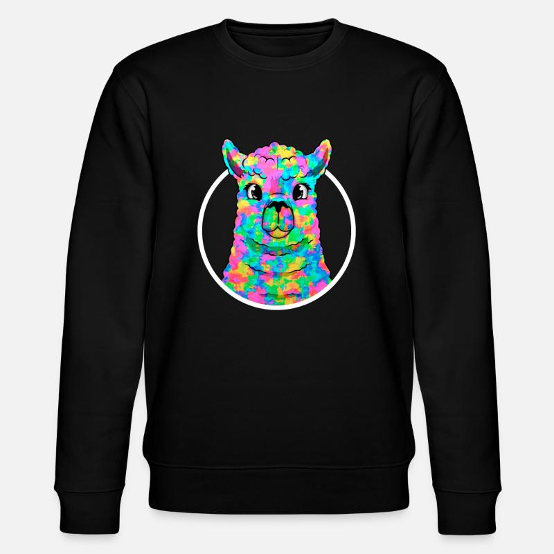 Arc-en-ciel Lamakopf Alpaca - Sweat bio CHANGER Stanley/Stella Unisexe - noir