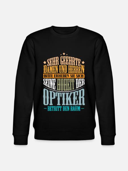Optiker Augenoptiker - Stanley/Stella Unisex Bio-Sweatshirt CHANGER - Schwarz