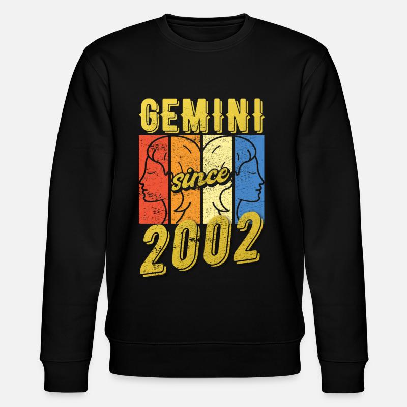 Cadeau Gémeaux Zodiac 2002 - Sweat bio CHANGER Stanley/Stella Unisexe - noir